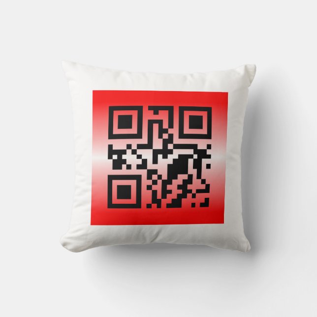 QR Code® Saying: I LOVE YOU Cushion (Front)