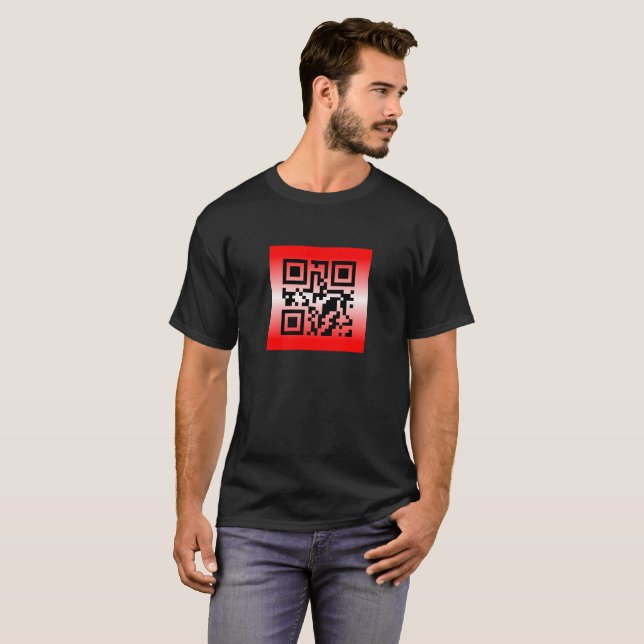 QR Code® Saying: I LOVE YOU T-Shirt (Front Full)