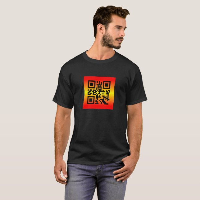 QR Code® Saying: I MISS YOU T-Shirt (Front Full)
