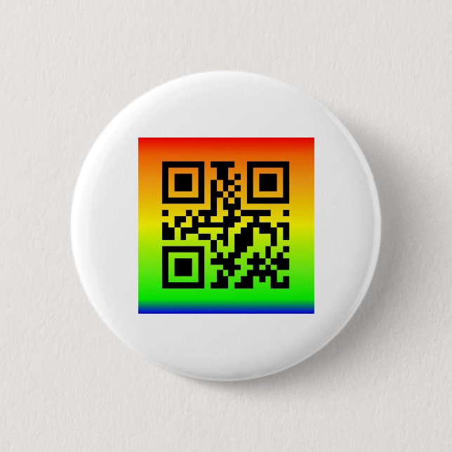 QR Code® Saying: JOY 6 Cm Round Badge (Front)