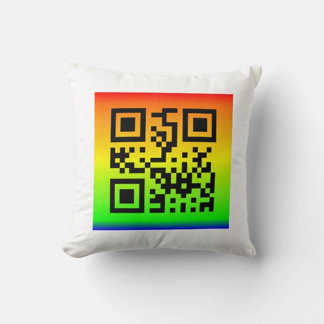 QR Code® Saying: LOVE Cushion (Front)