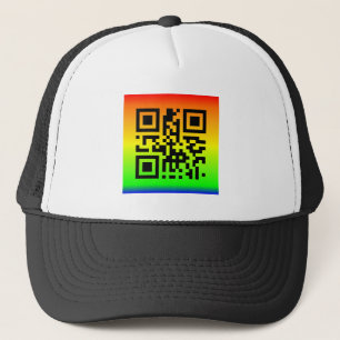 QR Code® Saying: PEACE Trucker Hat