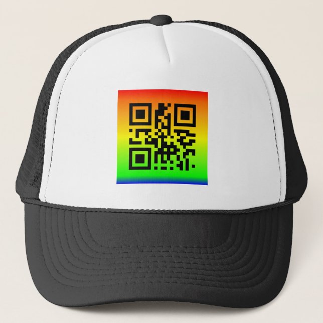 QR Code® Saying: PEACE Trucker Hat (Front)