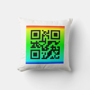 QR Code® Saying: SMILE Cushion