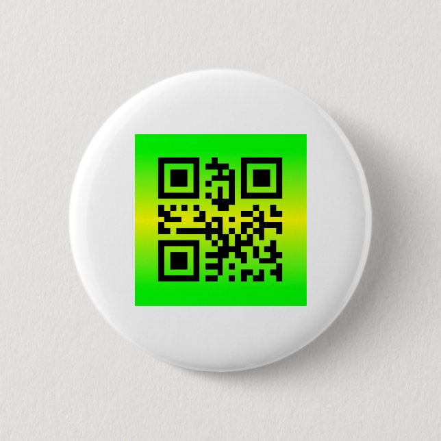 QR Code® Saying: THANK YOU 6 Cm Round Badge (Front)