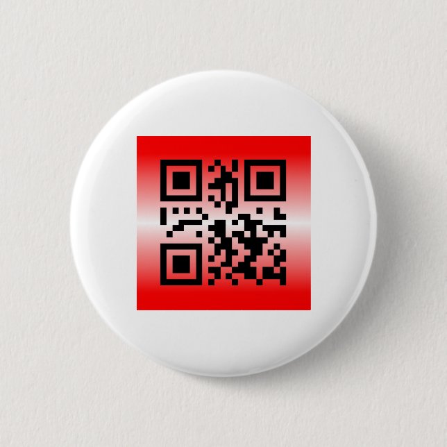 QR Code® Saying: THINKING OF YOU 6 Cm Round Badge (Front)