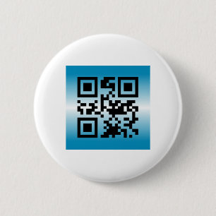 QR Code® Saying: WELCOME 6 Cm Round Badge
