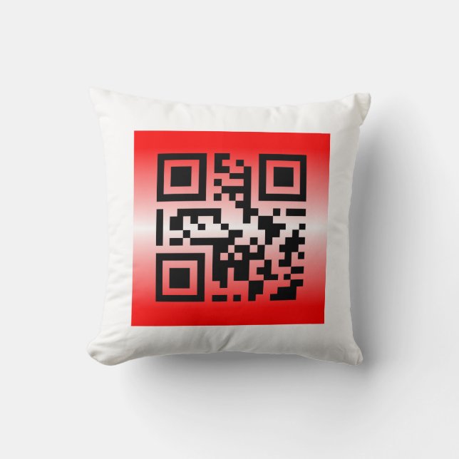 QR Code® Saying: YOU ARE LOVED Cushion (Front)