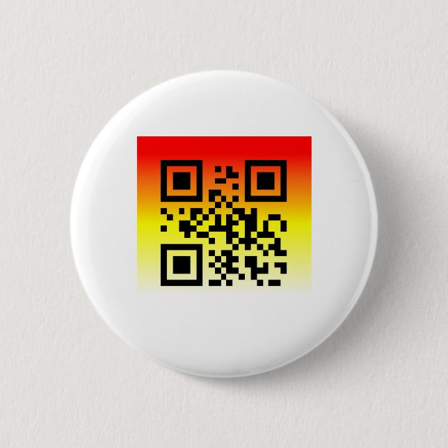 QR Code® Saying: YOU’RE INVITED 6 Cm Round Badge (Front)