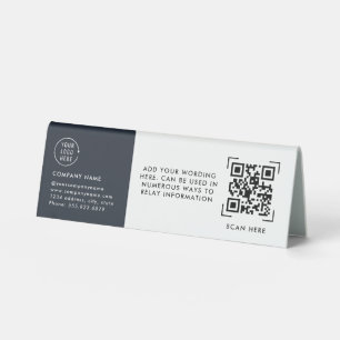 QR Code Scan Business Logo Contactless
