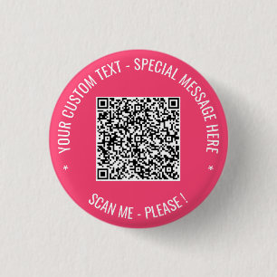 QR Code Scan Custom Text Button Your Colours