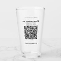 QR Code Scan Info and Custom Text Glass Template