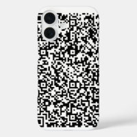 QR Code Scan Info Custom Colours iPhone Case