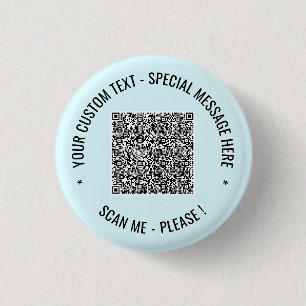 QR Code Scan Info Custom Text and Colours Button