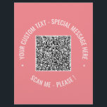 QR Code Scan Info Custom Text Colours Your Flyer<br><div class="desc">QR Code Scan Info Custom Text Colours Personalised Promotional Business or Personal Modern Gift - Add Your QR Code - Image or Logo - photo / Text - Name or other info / message - Resize and Move or Remove / Add Elements - Image / Text with Customisation Tool. Choose...</div>