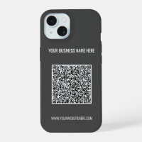 QR Code Scan Info Custom Text iPhone Case