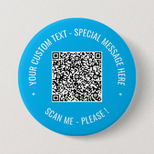 QR Code Scan Info Custom Text Your Colours Button