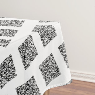 QR Code Scan Info Promotional Business Tablecloth