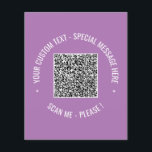 QR Code Scan Info Text and Colour Promotional Flye Flyer<br><div class="desc">QR Code Scan Info Custom Text Colours Personalised Promotional Business or Personal Modern Gift - Add Your QR Code - Image or Logo - photo / Text - Name or other info / message - Resize and Move or Remove / Add Elements - Image / Text with Customisation Tool. Choose...</div>