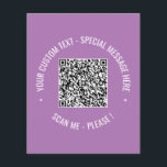 QR Code Scan Info Text and Colour Promotional Flye Flyer<br><div class="desc">QR Code Scan Info Custom Text Colours Personalised Promotional Business or Personal Modern Gift - Add Your QR Code - Image or Logo - photo / Text - Name or other info / message - Resize and Move or Remove / Add Elements - Image / Text with Customisation Tool. Choose...</div>