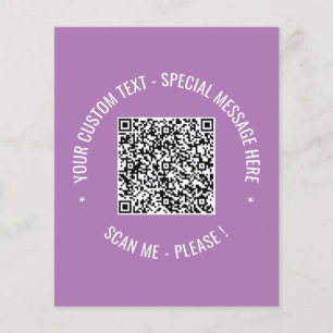 QR Code Scan Info Text and Colour Promotional Flye Flyer