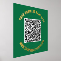 QR Code Scan Info Text Foil Prints - Your Colours
