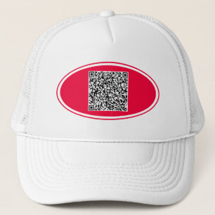 QR Code Scan Info Trucker Hat Custom Colours