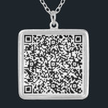 QR Code Scan Info Your Personalised Gift Necklace<br><div class="desc">Personalised Necklaces with Your QR Code Scan Info - Special Massage Necklace Gift - Add Your QR Code - Image or Photo / or Name - Custom Text - Resize and Move or Remove / Add Elements - Image / Text with Customisation Tool. Choose / Add Your Favourite Background /...</div>