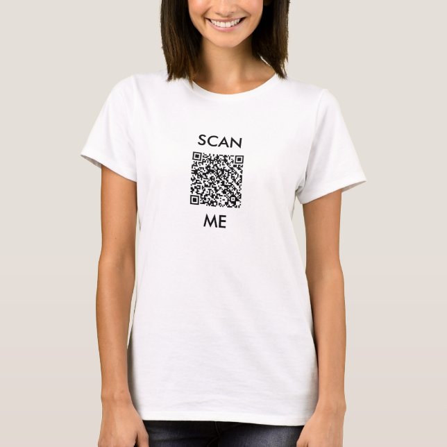 qr Code "Scan Me" Flirty Shirt (Front)