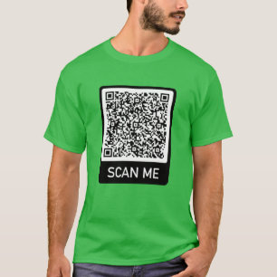 QR Code - Scan Me Personalised Modern T-Shirt
