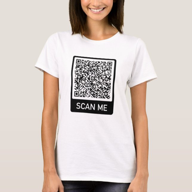 QR Code - Scan Me Personalised Your Modern T-Shirt (Front)