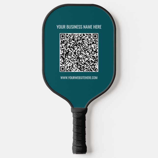 QR Code Scan Name Info Colours Pickleball Paddle (Front)