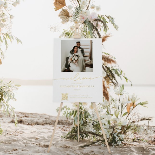QR Code Scan Program | Wedding Photo Welcome  Foil Prints (Creator Uploaded)