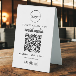 QR Code Scan To Follow Us on Social Network