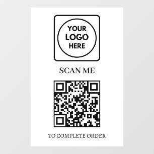 QR Code Scan to Order Business Logo Display