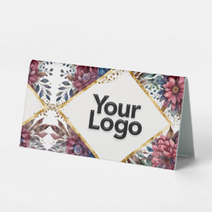 QR code Scan To Pay Pop-Up Market Vendor Floral