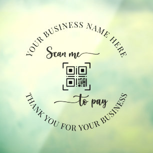 QR Code Scan to Pay Thank You Business Script