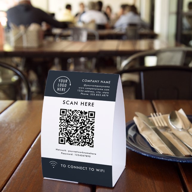 QR Code Scan Wifi | Business Logo (Insitu(Restaurant))