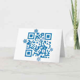 QR Code Scans "Merry Christmas!" Holiday Card