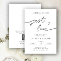 QR Code Script Nothing Fancy Just Love Wedding