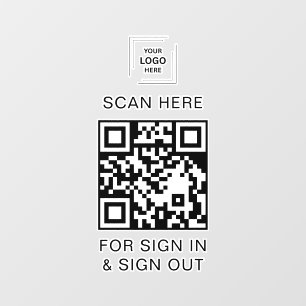 QR Code Sign-In Visitor Employee Reception Window