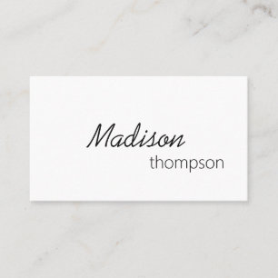 QR Code Simple Minimal Modern Professional  Business Card