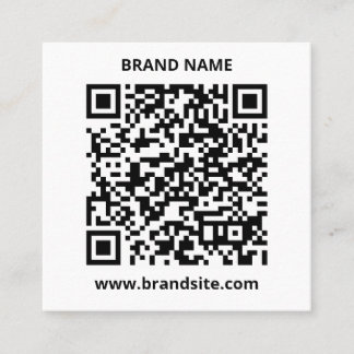 QR-Code Simple Minimalist Logo Business Card