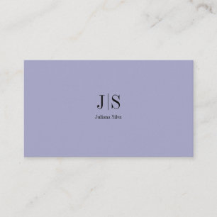 QR Code Simple Modern Minimal Purple Instagram Business Card