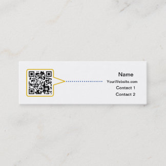 QR Code Skinny Business Card