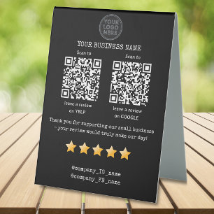 QR code small business review GOOGLE and YELP