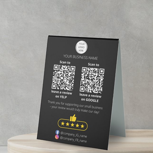 QR code small business review GOOGLE and YELP  (Creator Uploaded)
