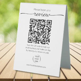 QR code small business review request YELP