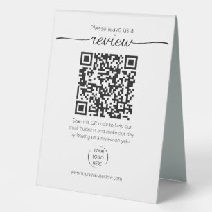 QR code small business review request YELP