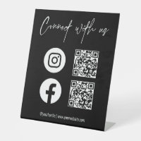 QR Code Social Media Connect With Us Business